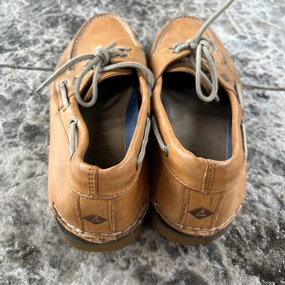 Sperry Top-Sider Mens Authentic Original Leather Boat Shoes Tan 10.5M 0777894